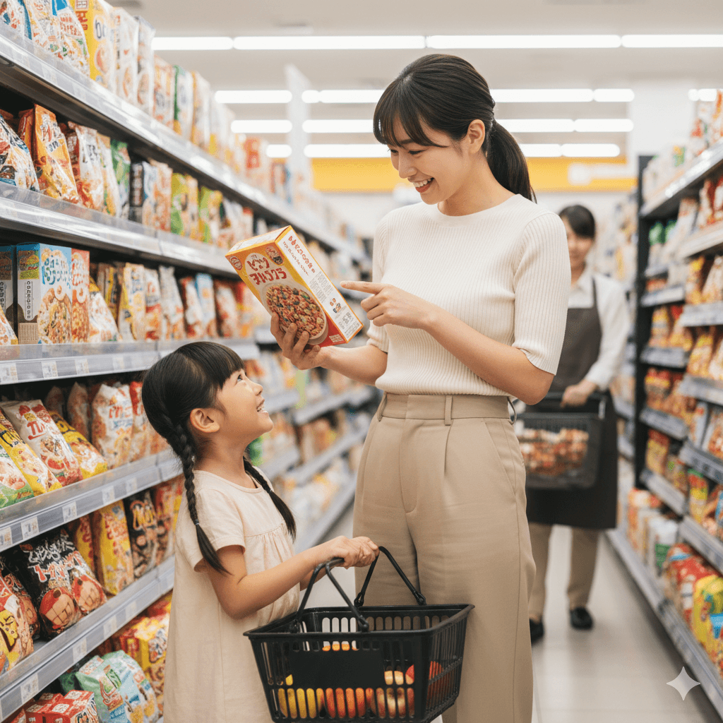 スーパーでの利用シーン